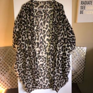 Leopard Print Kimono